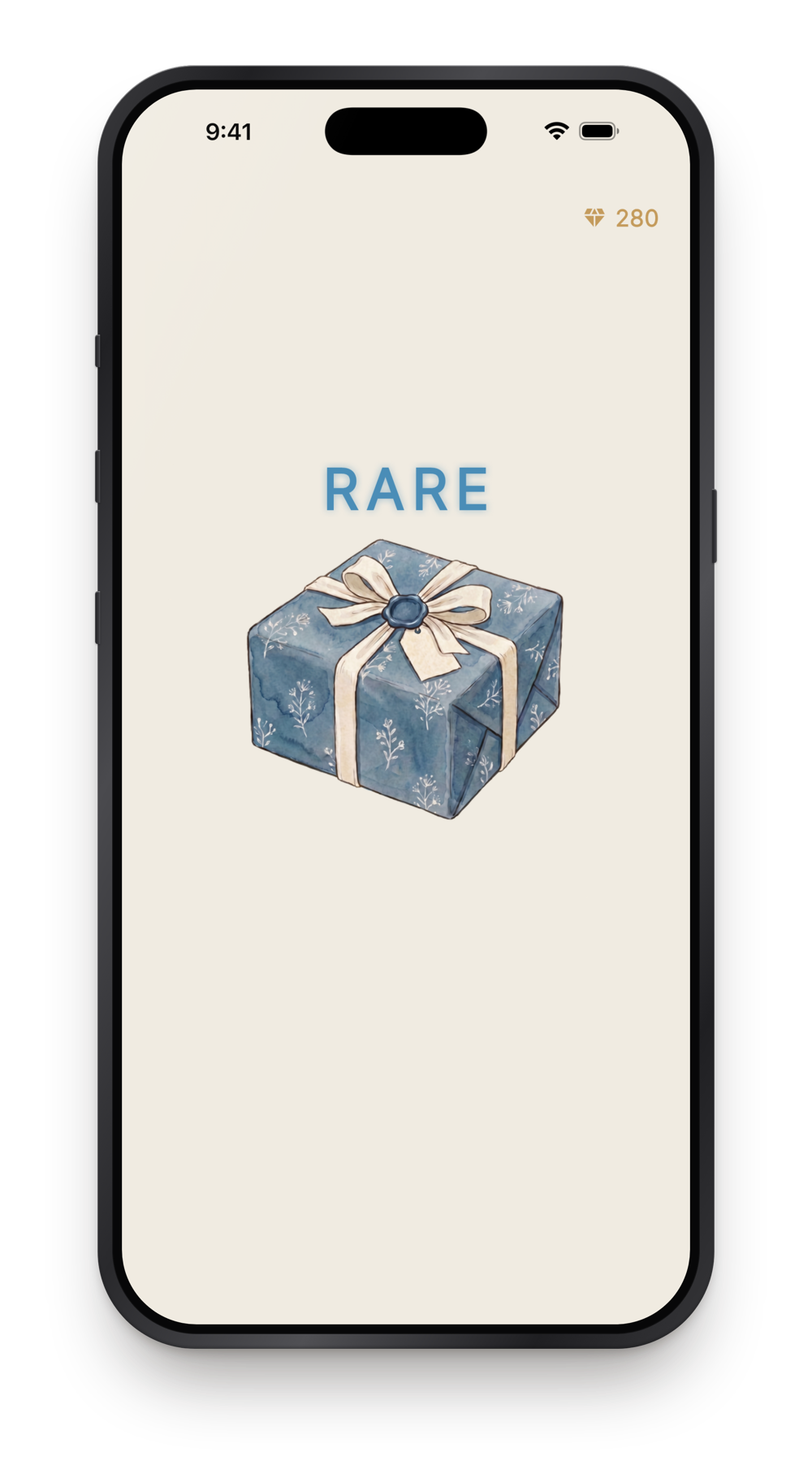 Pith app reward moment: a rare chest opening after a training session.